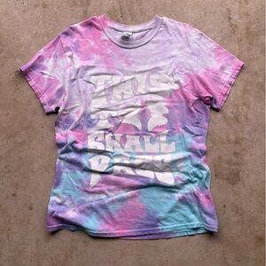 Tie-dye pink and blue tee